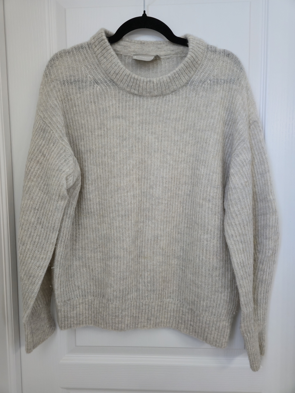 Everlane Alpaca Merino Wool Blend Crewneck Sweater Oatmeal